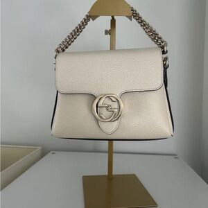 Gucci dollar calf leather interlocking G bag